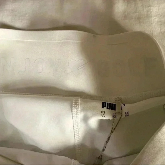 New Puma Golf Power Shape White Floral Skort Size Small Tall Golf Tennis Pockets - Picture 3 of 7